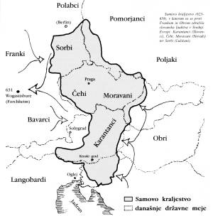 Zemljevid Karantanija