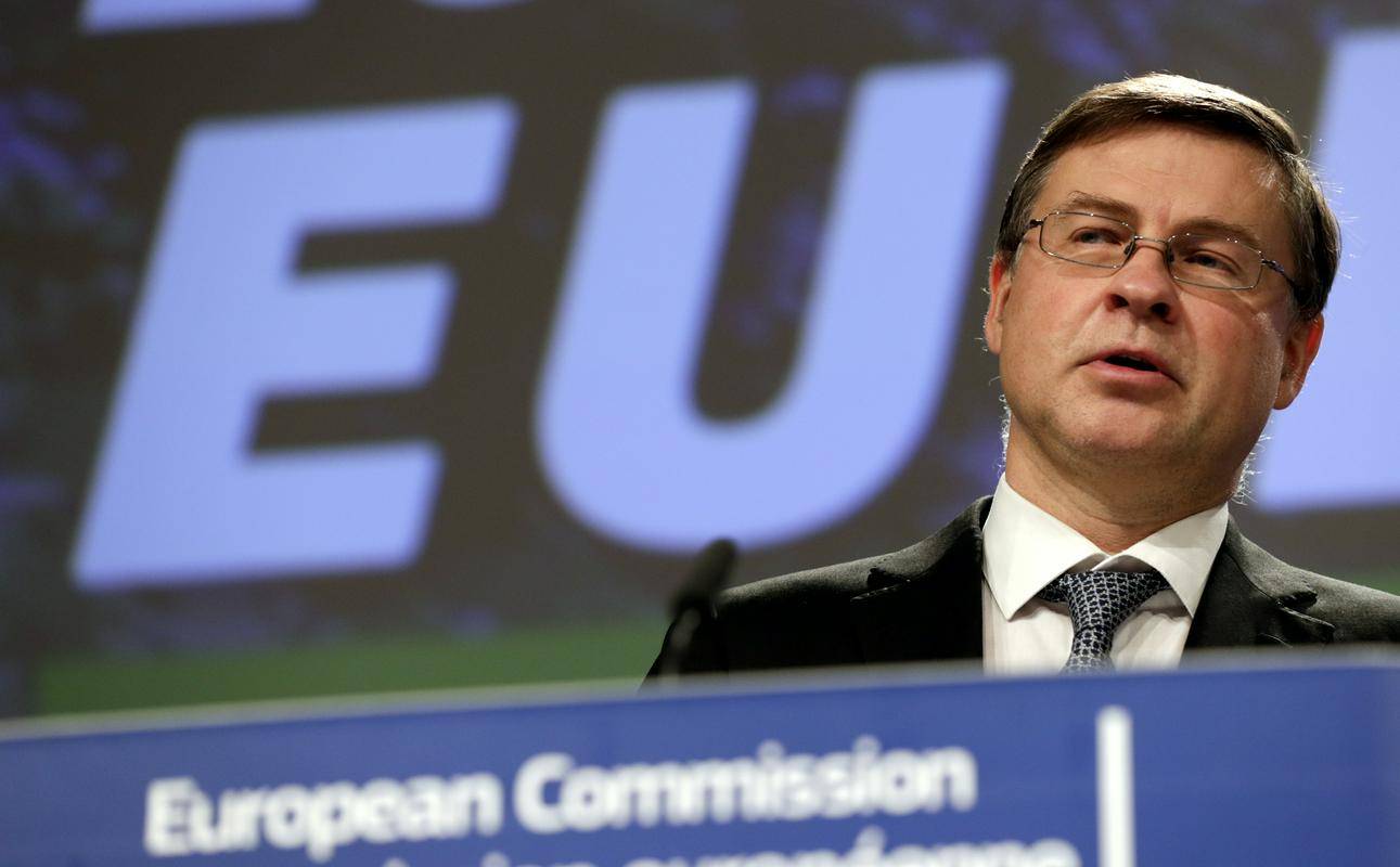 Izvršni podpredsednik Evropske komisije Valdis Dombrovskis. Foto: EPA