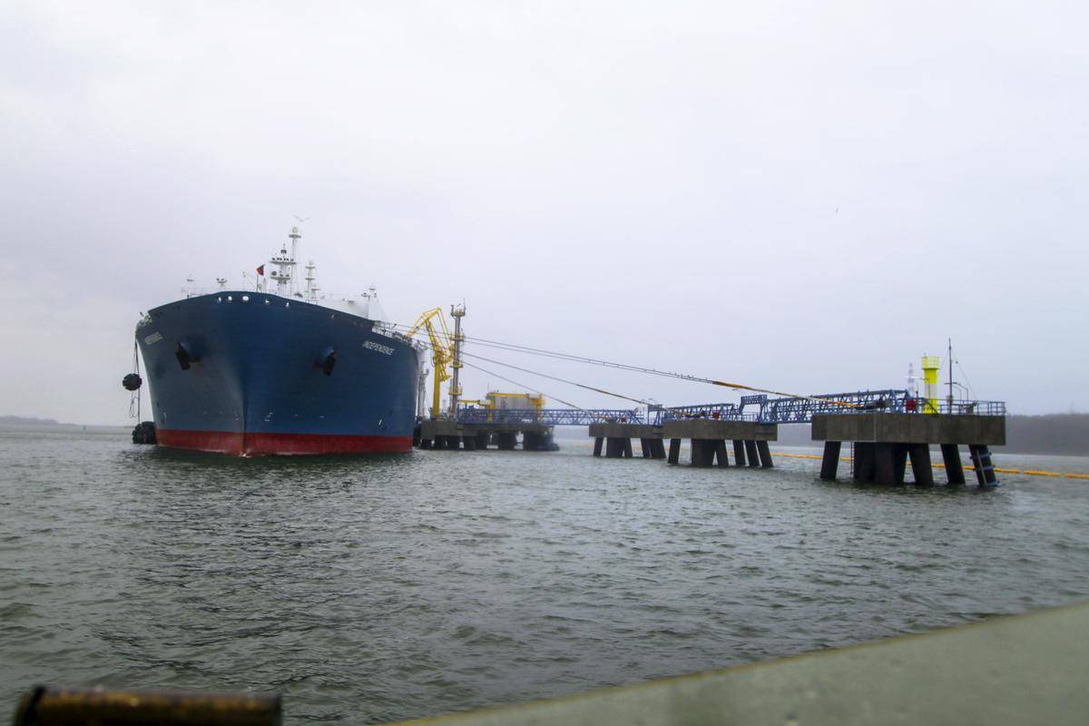 Litva se bo s plinom oskrbovala prek terminala v pristanišču Klaipeda. Foto: AP