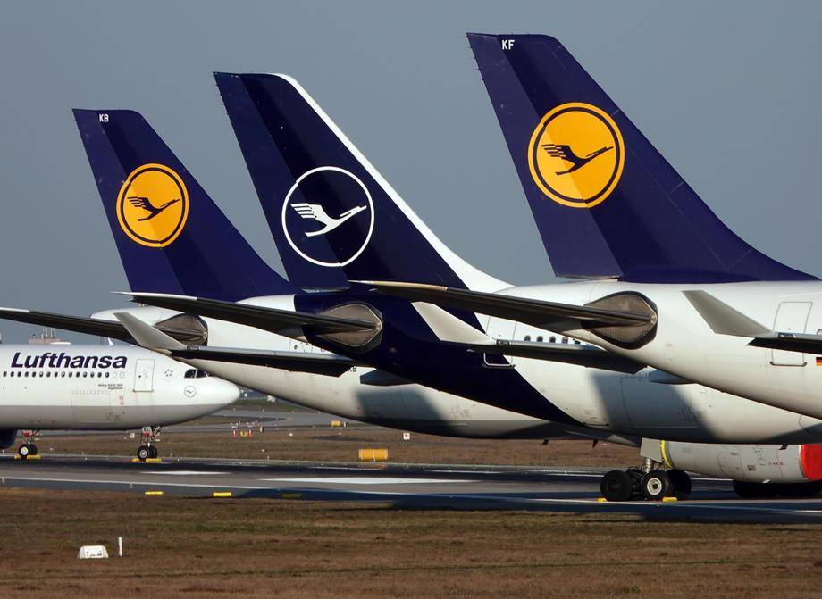 Lufthansa je preklicala že več kot 3000 poletov. Foto: EPA